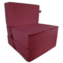 Бескаркасное кресло раскладушка Tia-Sport Поролон 210х80 см (sm-0920-22) бордовый Каменское