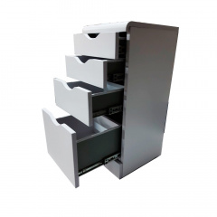 Комод The ​​Mix Stairs 4 ящики 70 см білий Ірпінь