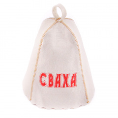 Банна шапка Luxyart Сваха Білий (LA-161) Виноградів