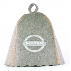 Банная шапка Luxyart "Nissan" One size серый (LA-954) Рівне