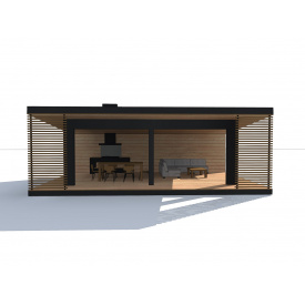 Современная беседка в стиле минимализм Modern Gazebo 01 6,0х9,0м от производителя Thermowood Production