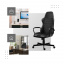 Крісло офісне Markadler Boss 4.2 Black тканина Хуст