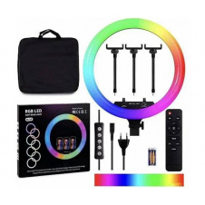 Студийная 360° светодиодная LED лампа со штативом XPRO LIVE LIGHT 45 см MJ 18 с сенсорным управлением и штативом в комплекте (6548_8511)