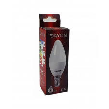 Светодиодная лампа DAYON C37 6W 4100K E14 (EMT-1710)