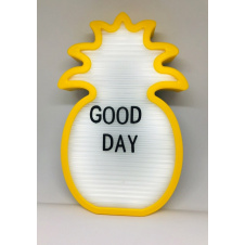 Нічний світильник Ананас Light up message board з посланням Жовтий (uq124108)