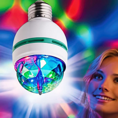 Светодиодная вращающаяся лампа LED Mini Party Light Lamp Буча