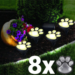 Уличный автономный светильник Solar Paw Print Lights декоративный на солнечной батарее 8 шт LED с защитой от влаги Полтава
