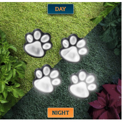 Уличный автономный светильник Solar Paw Print Lights декоративный на солнечной батарее 8 шт LED с защитой от влаги Полтава