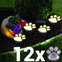 Уличный автономный светильник Solar Paw Print Lights на солнечной батарее 12шт LED с защитой от влаги Киев