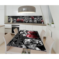 Наклейка виниловая на стол Zatarga "Вишни и Кубики Льда" 650х1200 мм Z181712/1st Каменское