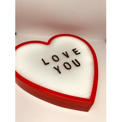 Светильник-ночник Сердце Light up message board с посланием Красный (Bnw124109) Ивано-Франковск