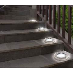 Вуличний світильник на сонячній батареї RIAS Solar Disk Lights 5050 4 Led 5W (3sm_905780056) Київ