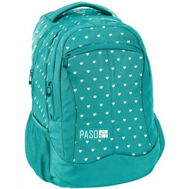 Женский городской рюкзак PASO 18-2808IM16 22L Зеленый
