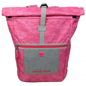 Женский городской рюкзак Rolltop Uncle Sam IAN313561 22L Розовый