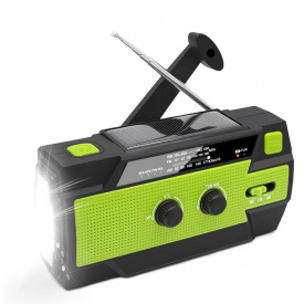 Многофункциональный радиоприемник - фонарик FosPower с функциями Аварийного радио 4000 mAh (MD-090P)