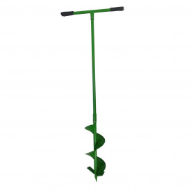 Бур садовый земляной шнековый AgroDim "Землерой"-150 2 лезвия сталь 65 г