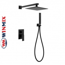 Душевая система WINMIX KUB BLACK 003 inner (встраиваемая) из нерж. стали SUS304