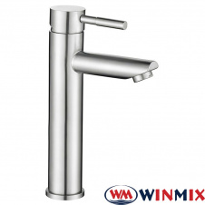 Смеситель для умывальника высокий Winmix Sus-001 High (Chr-001-H), Польша (нержавеющая сталь)
