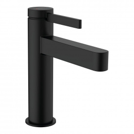 Смеситель для умывальника Hansgrohe Finoris 110 с донным клапаном push-open, черный матовый (76020670)
