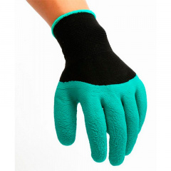 Садовые перчатки Garden Glove 4505 One Size 24х12 см Зеленый (SK001584) Весёлое