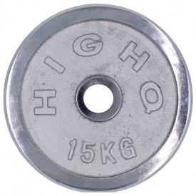Блины (диски) хромированные HIGHQ SPORT TA-1457-15B 52мм 15кг Хром