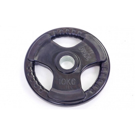 Блины диски обрезиненные Record TA-5706-10 10кг Черный