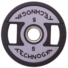 Блины диски полиуретановые TECHNOGYM TG-1837-5 5кг Черный