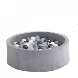 Сухой бассейн BabyPlayPen 100 шариков 80 мм Унисекс 1367814567 Серый