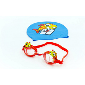 Набор для плавания детский очки и шапочка ARENA WORLD AR-92295-20 Red (ZA04093)