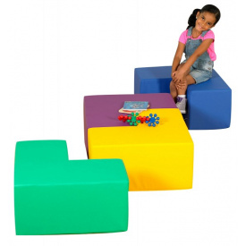 Модульные сидения-столик Tia-Sport Геометрия - 4 фигуры (sm-0155)