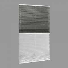 Жалюзі Плісе Дует Walnut/Plain Transparent антрацит білий 600х1500х2050 мм Бучач