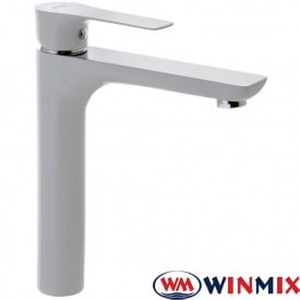 Змішувач для умивальника високий Winmix &quot;Premium EVA WHITE HIGH&quot; (Chr-001H), Польща (латунь)