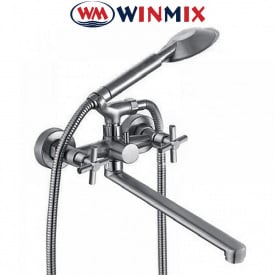 Змішувач для ванни довгий ніс Winmix &quot;DVE&quot; EURO (Chr-006A), Польща (нержавіюча сталь)