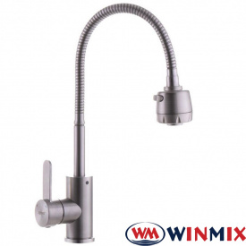 Смеситель для кухни рефлекторный гусак WINMIX Sus-011 REFLECTOR, Польша (нержавеющая сталь)