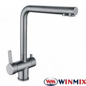 Змішувач для кухні Вухо під осмос Winmix Fan 021 (Chr-021), Польща (нержавіюча сталь)