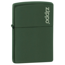 Зажигалка бензиновая Zippo Green Matte Logo (221ZL)