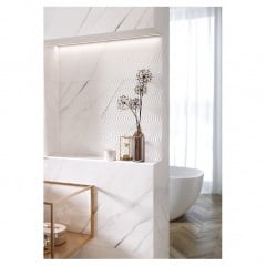 Плитка Opoczno Carrara Chic White Chevron Structure Glossy 29х89 см Киев