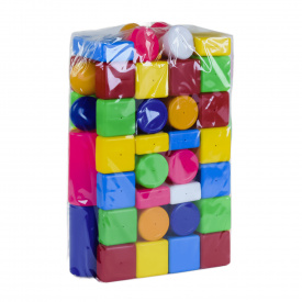 Детский конструктор BAMSIC Строитель № 2 32 х 32 х 56 см Разноцветный (31094)