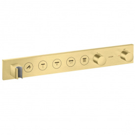 Термостат Axor Select на 5 потребителей скрытого монтажа, Brushed Brass (18358950)