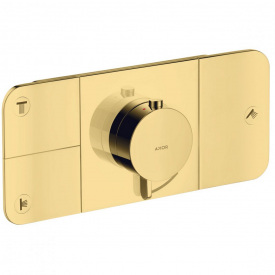 Термостат Axor One на 3 потребителя, Polished Gold Optic (45713990)