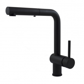 Смеситель для мойки Paffoni Light, черный матовый (LIG285NO-MET)