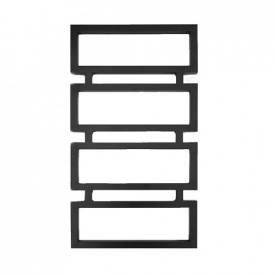 Водяна рушникосушка Genesis Aqua Quattro 80x53 чорна