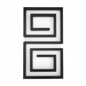 Водяна рушникосушка Genesis Aqua Labyrinth 100x53 чорна