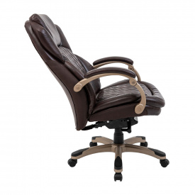 Офисное кресло Премио Richman кожаное коричневое для руководителя
