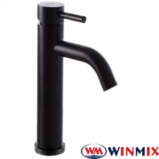 Смеситель для умывальника высокий WINMIX Sus-001B HIGH Black (Chr-001-B HIGH), Польша (нержавеющая сталь)