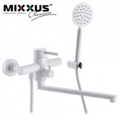 Смеситель для ванны длинный нос MIXXUS Sus White EURO (Chr-006), Польша (нержавеющая сталь) Чернигов