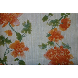 Обои на бумажной основе простые Шарм 96-10 Пион оражевый цветок (0,53х10м.)