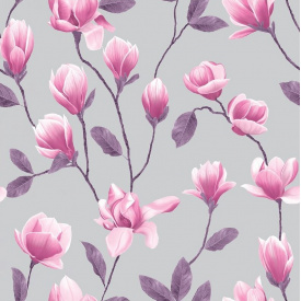 Обои на бумажной основе простые Шарм 162-02 Александрина серые (0,53х10м.)