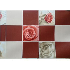 Обои на бумажной основе влагостойкие Шарм 103-01 Классик коричнево-персиковый (0,53х10м.)