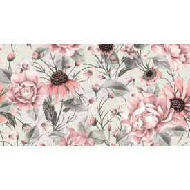 Обои на бумажной основе простые Шарм 152-02 Валентина серо-розовые (0,53х10м.)
